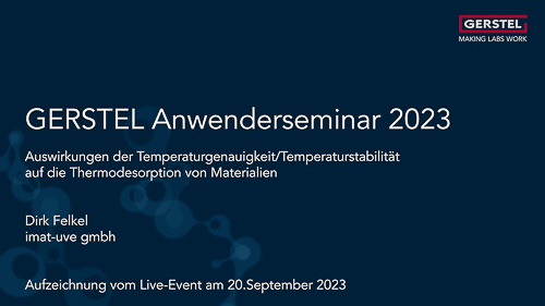 Auswirkungen der Temperaturgenauigkeit/Temperaturstabilität auf die Thermodesorption von Materialien